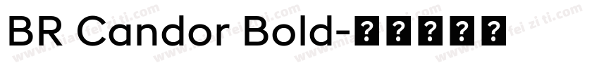 BR Candor Bold字体转换